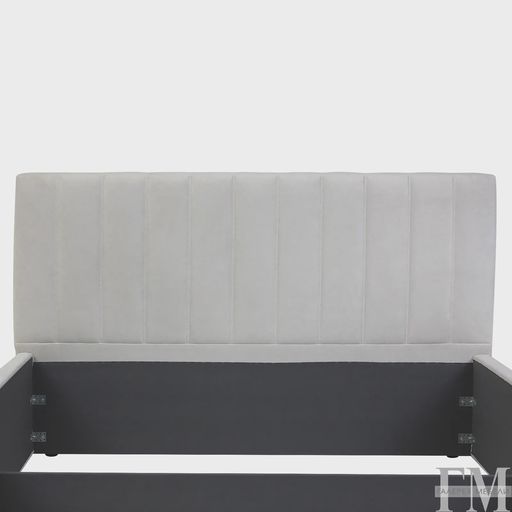 Кровать с подъемным механизмом «Регги», молочная